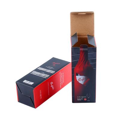 China Recycled Materials Customized Printing Corrugated Wine Packaging Crate Box Customized Corrugated Mailer Box for sale