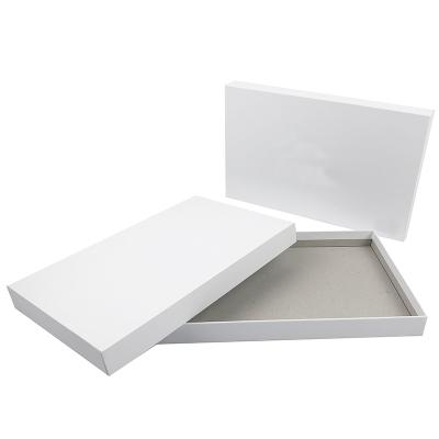 China Recycled Materials Logo White Boxes Underwear Packing Factory Made Top And Bottom Viable Gift Box for sale