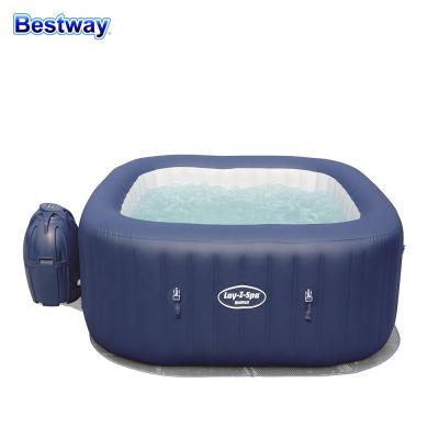 China Bestway Acrylic Configuration-Z-Spa 4-6 Person Blue Inflatable Air Spray Portable With LED Light for sale