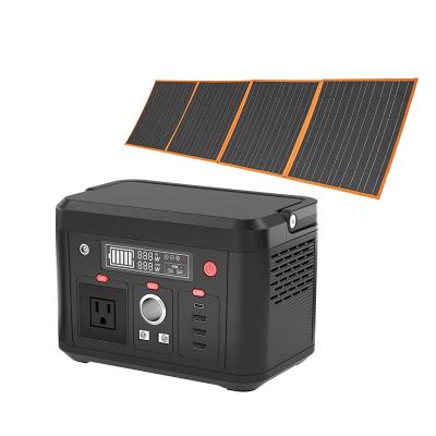 China Flashlight Solar charging usb output smart inverter portable 300w power bank charging station for laptop for sale