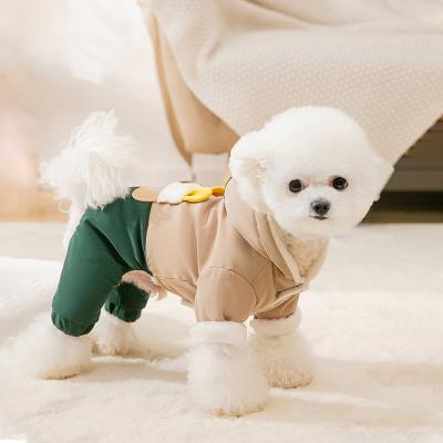 China New Fashion Sustainable Luxury Pet Clothing Fashion Popular Winter Pet Jacket Puppy Teddy Hoodie Cat Dog Coat for sale