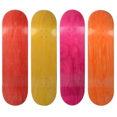 China Adult Wholesale Canadian Maple Wooden Skateboard Blank Pro Skate Board Decks for sale