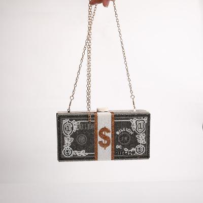 China Fashion Rhinestone Money Clutch Pinch Purse 20201 Latest Fashion Women Rhinestone Purse Diamond Sparkly Bling Money Bag for sale