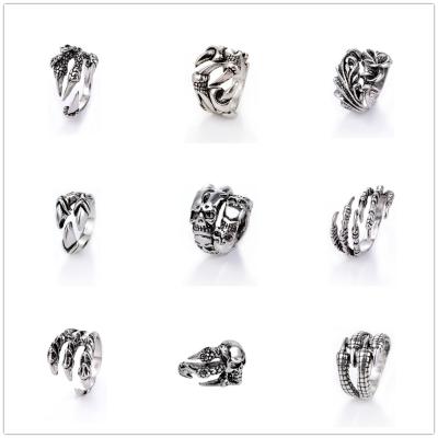 China Eagle Claw Ring Men&'s Punk Open Rings Simple Stainless Steel Personality Fashion Claw Ring for sale