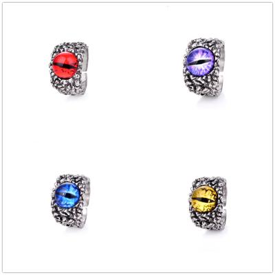 China Trendy S Rings Fashion Personality Overdone Eye Demon Ring Open Men's Bossy Skull Ring for sale