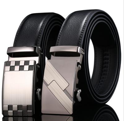 China Luxury Classic Men's Automatic Buckle Belts Black Classic Men's Brand Designer Belt Real Cowhide Business Gift Belt for sale