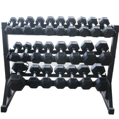 China Commercial Use Hex Dumbbell Set Weight Dumbbells Gym Fitness Sets for sale