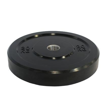 China Wholesale High Quality Lfiting Rubber+stainless Steel Weight Rubber Bumper Plates Black Manufacture Commercial Use for sale