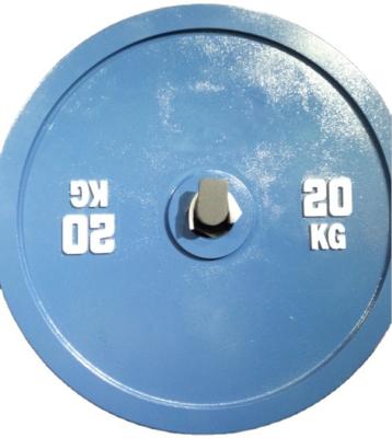 China Commercial Standard Use IPF Weightlifting Calibrated Steel Plate 20KG Calibrated Weight Plates for sale