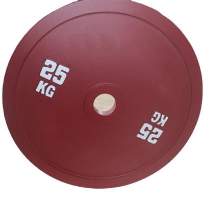 China Commercial Use Wholesales GYM Fitness Weightlifting Cast Steel Calibrated Weight Plates 25KG Calibrated Steel Plate for sale