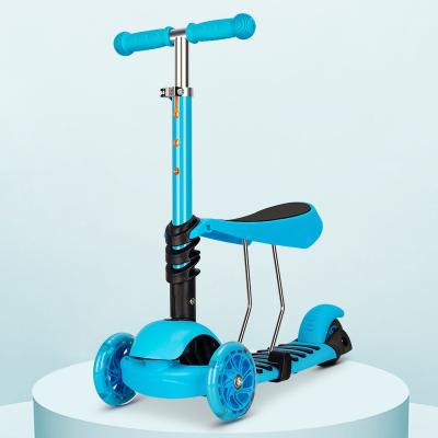 China Plastic And Aluminium Children Sliding Scooter Foldable 8km/H Max Speed for sale