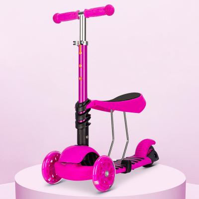 China New products most popular scooter 3 en 1 cheap kids electric scooter with seat 3 wheel sliding frog scooter for sale