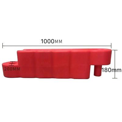 China Factory direct rubber water-stop barrier plastic road barrier plastic traffic barrier for sale