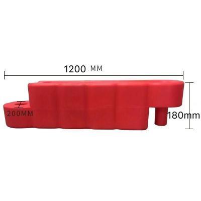 China Factory direct plastic traffic barrier paintball barrier rubber water-stop barrier for sale