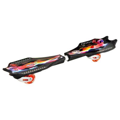 China Exported good quality Rocking skateboard Two wheels snake board Snake style skateboard for sale