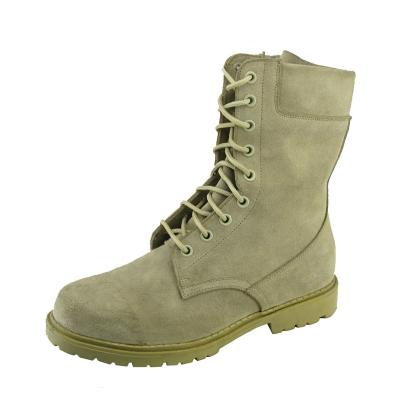 China Desert Suede Anti Slip Military Toe Abrasion Tactical Steel Resistant Leather Rubber Army Sole Boots for sale