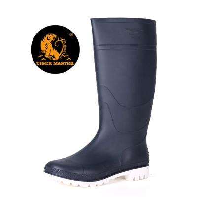 China Lightweight Chemical Resistant Waterproof Anti Slip Safety PVC Non Slip Rain Boots Men for sale