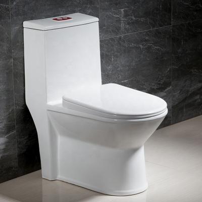 China Waterless Double Wc Dual-Flow Eco-Friendly Tornado Flush Bathroom Oval One-Piece Toilets for sale