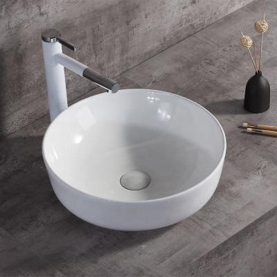 China Modern hot sale wholesale wash face sink countertop white liner basin with vanity for sale