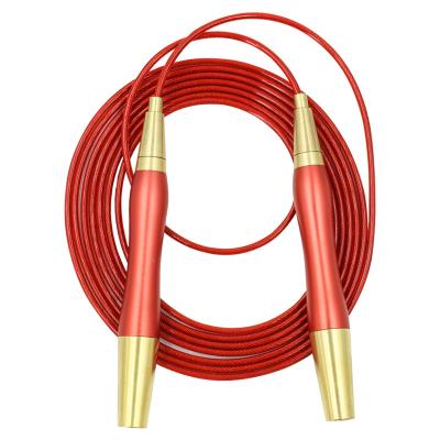 China Aluminum Alloy Speed ​​Jump Rope Jumping for Men and Women Through Body Bolt Advanced Aluminum Screwless Self-Locking Skipping Rope with 2Cables for sale