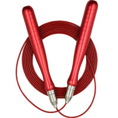 China Quick Adjustable Ball Bearings Speed ​​Skipping Rope Tangle Free Aluminum Alloy Jump Rope For Workout Exercise And Speed ​​Gym for sale