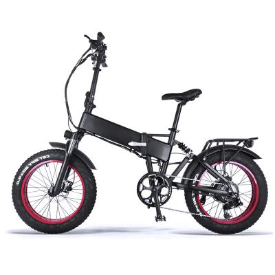 China 20 Inch Rear Hub Motor 48V 500W BaFang Fat Tire Electric Bicycle 20 Fold Multifunctional Electric Bike With Metal Electric Mountain Bike for sale