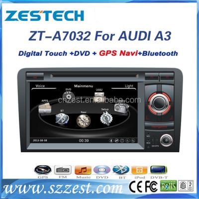 China ZESTECH Bluetooth Car Gps For Audi A3 S3 RS3 Car Gps Navigator With DVD Radio RDS BT 3G TV SWC Car Gps Navigation for sale