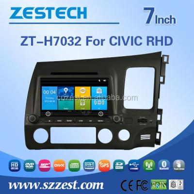 China Support Fm Radios Multimedia Player 2 Din Car dvd Fiat Audio Stilo For HONDA OLD CIVIC RHD Support BT Phone DTV DVR SWC for sale