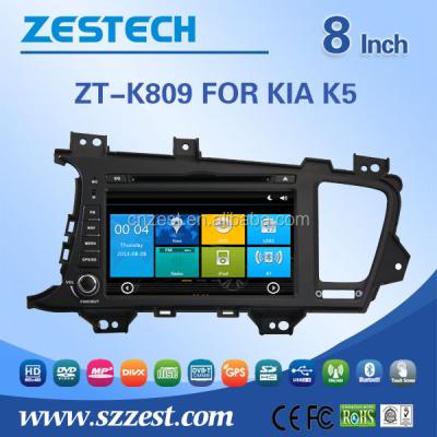 China Android Car DVD Player for Kia Optima 2011 2012 2013 car DVD players with flipping dvt-t aux. 8