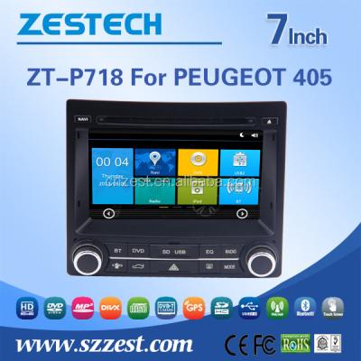 China Support GPS+DVD+BT+TV+3G+Phone car dvd gps navigation for Peugeot 405 with Win CE 6.0 System 800MHz MCU DVR OBD2 for sale