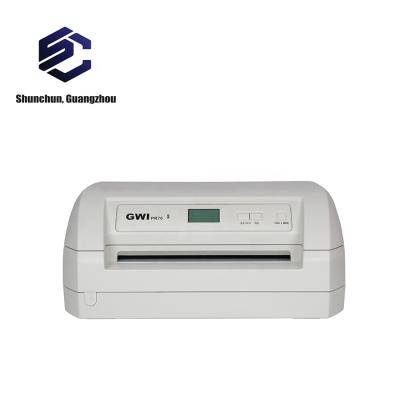 China GWI PR70 24-Pin A4 Printer Dot Matrix Bank Book Black and White Paper Printer for sale