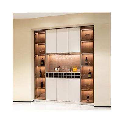 China (Size)Adjustable Home Custom Hot Selling Living Room Wine Display Cabinet Restaurant Wine Cabinet for sale