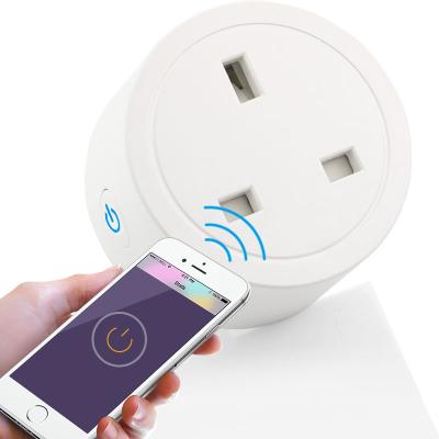 China Tuya 16A 16A 3 Pin Plug Wireless Mini Smart Socket UK Smart UK Residential/Multi-Purpose UK Standard Wifi Socket for sale