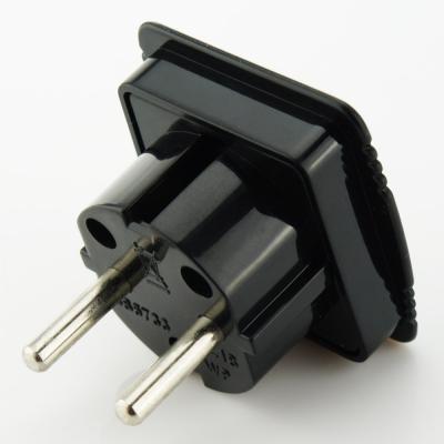 China 6A 250V plug adapter CE and ROHS euro UK residential/general purpose converter to Europe Schuko plug for sale