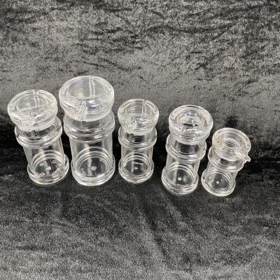 China Sustainable Clear Kitchen Tools Acrylic Bottle Spice Storage Acrylic Seasoning Rack for sale