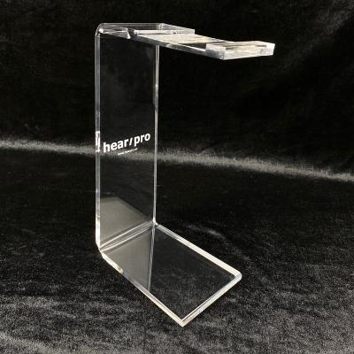 China 2019 Morden New Product Clear Acrylic Headset Stand Earphone Earphone Display Stand for sale