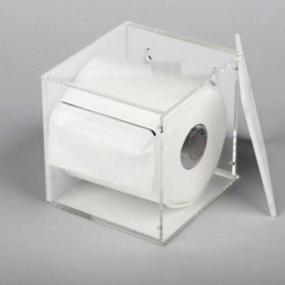 China Eco-friendly Clear Acrylic Tissue Box Display Box Acrylic Tissue Holder for sale