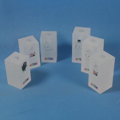 China Custom Clear Acrylic Plexiglass Display Cube Block Acrylic Paper Weight for sale