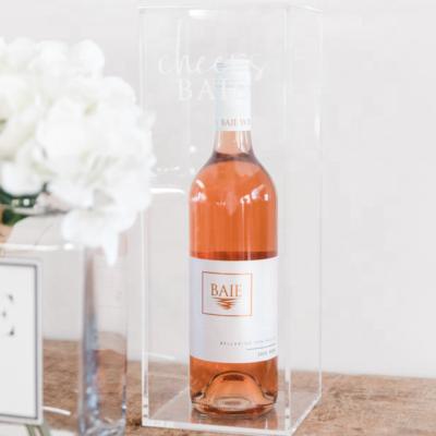 China Viable Acrylic Wine Champagne Bottle Box For Valentine's Day for sale