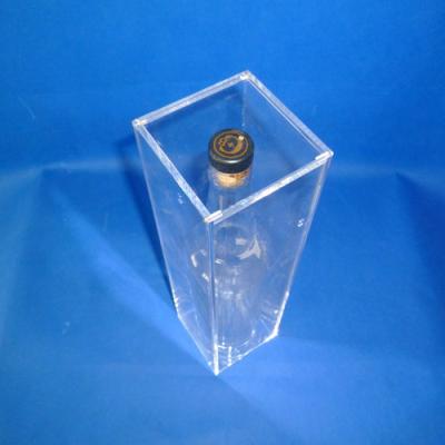 China eco-friendly simple clear acrylic wine box acrylic wine display box for sale for sale