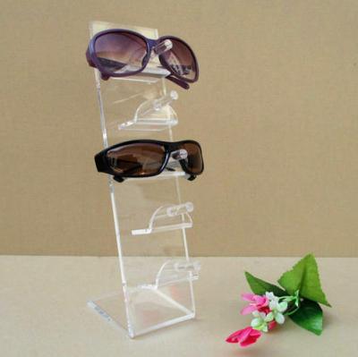 China Eco-Friendly 5 Pair Countertop Eyeglass Display Stand Sunglass Acrylic Stand for sale