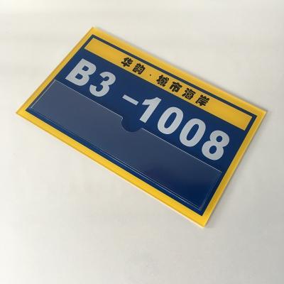 China Environmental Friendly Modern Custom Acrylic Door Number Sign Holder For Home Office Hotel for sale