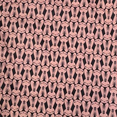 China Custom Printed Rabbit Organic Chiffon Fabric Satin Stretch Silky Silk Like Polygon Satin Fabric For Dresses for sale