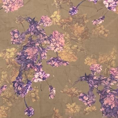 China Custom Printed Organic Tie Dye Design Jacquard Chiffon Satin Stretch Silky Silk Like Polygon Satin Fabric For Dresses for sale