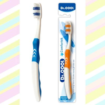 China Plastic & High Quality Rubber Charcoal Stiffens Oral Eco Rubber Plastic Adult Toothbrush for sale