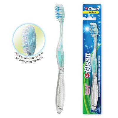 China Plastic & Custom Logo Whitening Plastic Manual Toothbrush Teeth Clean 360 Loose Rubber Adults for sale