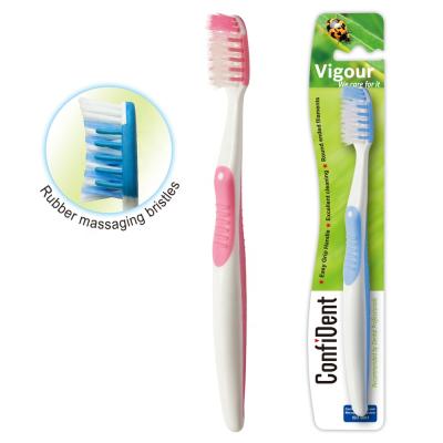 China Plastic & China rubber companies custom design adult ultra whitening eco plastic toothbrush for sale