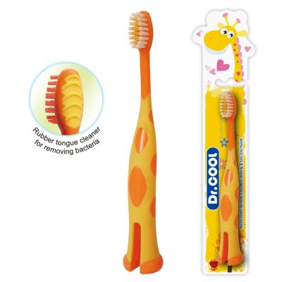 China Plastic & 22 Years Experience Cute Small Custom Logo OEM Plastic Rubber Toothbrush Rubber For Kids for sale