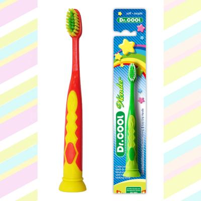 China Plastic & Custom Kids Rubber Soft Plastic Toothbrush Online Service 24 Hours With Nice Suction Button for sale