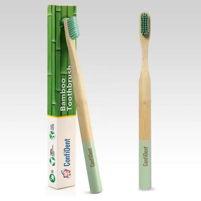 China 100% Organic Natural Organic Bamboo Handle Wholesale Custom Soft Stiffened Charcoal Bamboo Toothbrush With Case for sale